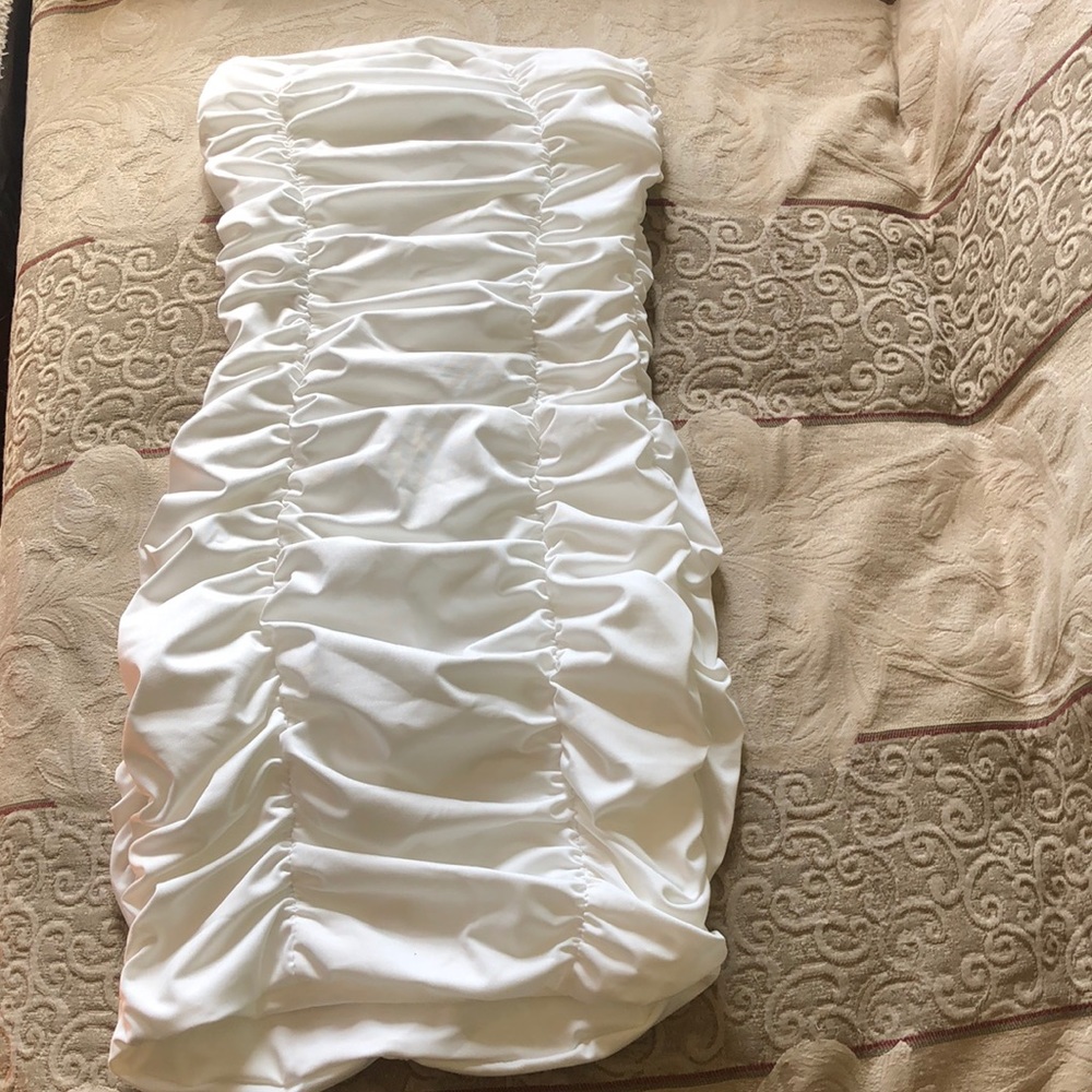 Solid rutched Tube dress